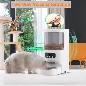 Distributeur automatique de nourriture sèche pour animaux de compagnie 5L avec contrôle intelligent par application WiFi, bol en acier inoxydable pour chien, distributeur automatique de nourriture pour chat avec caméra de vision nocturne HD - Product Image 3