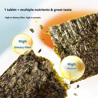 Alga Marina Tostada Crujiente y Deliciosa en Bolsa de 4.5g, Venta al Por Mayor