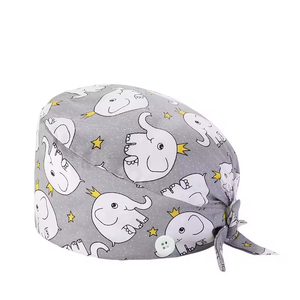 Gorros <span class=keywords><strong>de</strong></span> Enfermera Reutilizables con Estampado <span class=keywords><strong>de</strong></span> Dibujos Animados, Gorros Quirúrgicos con Forro <span class=keywords><strong>de</strong></span> Satén y Botones, Gorros Médicos para Doctores, Gorros Quirúrgicos Ecológicos - Product Image 6