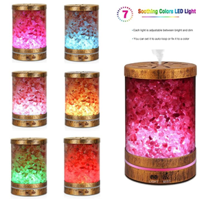 <span class=keywords><strong>Humidificador</strong></span>, Lámpara de Sal del Himalaya de Bronce con 7 Luces de Colores, Inhalador Ultrasónico de Sal del Himalaya - Product Image 6