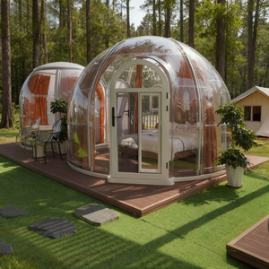 <span class=keywords><strong>Pod</strong></span> de camping luxueux et moderne en PVC imperméable avec ciel étoilé et moustiquaire, tente dôme en polycarbonate - Product Image 5