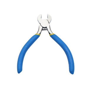 Diy Chrome Vanadium Steel Pliers 5 Inch Blue Yellow Coated Handle Smooth Jaw Japanese Style Top Cutters - Product Image 1