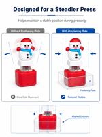 Ornement interactif de Noël Bonhomme de neige avec clochettes sonores et lumière chaude activée par le pression, décoration de table de fêtes, cadeau en gros