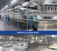 Unit Filter FFU ultra-hening dengan H13 Filter HEPA-desain turun tekanan rendah & tanpa bingkai untuk pembersih semikonduktor