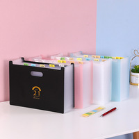 Carpeta de Archivos Transparente A4 de PP, Organizador Multicapa Tipo Acordeón, 13 Compartimentos, Caja de Documentos de Gran Capacidad, para Pruebas y Papeles