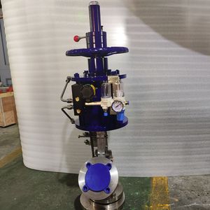 Válvula de descarga superior neumática de acero inoxidable, válvula de control de cierre de medios a alta temperatura para uso industrial - Product Image 2