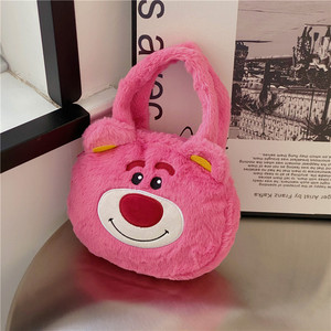Nuova Borsa a Tracolla per Bambini a Forma di Orsetto <span class=keywords><strong>Fragola</strong></span> Cartoon, Borsa Portatile a Mano e Tracolla per Signore - Product Image 2