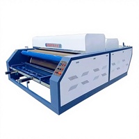 Machine automatique de formage et de rétraction de tissus HUWEI, trois contrôleurs à onduleur, alimentation en tissu sans tension, largeur de travail 2100 mm, puissance 15 kW