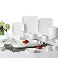 Veweet — service de table en céramique, service de table, en porcelaine, style, vaisselle pour restaurant, pour banquet, 38 pièces, 2022