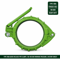 Collier de serrage pour tuyau à vis de pompe à béton Type 180A, en acier allié forgé, pièces de rechange pour machines, Chine