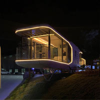Support personnalisé complet mobile minuscule capsule modulaire maison de conteneur préfabriquée