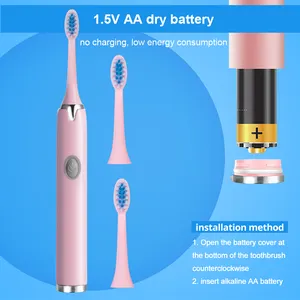 Großhandel Sonic Adult elektrische Zahnbürste Beliebte Batterie Power Home Use elektrische Zahnbürste Sonic elektrische Zahnbürste