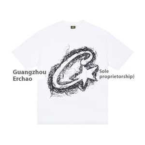 T-shirt à manches courtes pour homme, style hip-hop, imprimé Alcatraz Island, collection 25FW <span class=keywords><strong>Cort</strong></span> Classic, coupe ample, décontracté, streetwear - Product Image 4