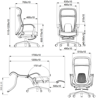 Chaise de bureau pivotante ergonomique moderne de haute qualité avec repose-pieds et appui-tête, fauteuil de direction de luxe inclinable