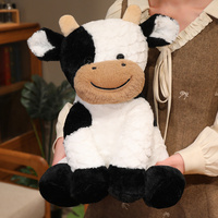 Peluche de vache en peluche douce, animal de la ferme, pour la fête de Pâques