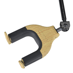 حامل غيتار طويل مثبت على الحائط وموسيقى عصامية وقفل أوتوماتيكي وحامل غيتار ثابت يناسب جميع المقاسات ، صوتية ، كهربائية - Product Image 5