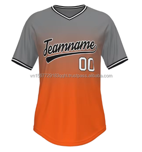 Camisetas personalizadas con botones manga corta deportes uniforme camiseta de béisbol para fans del club Softball cosido/camiseta impresa - Product Image 5