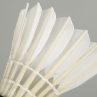 Lingmei 10 pro, meilleure qualité, volant de badminton en plumes d'oie, fabriqué en Chine.