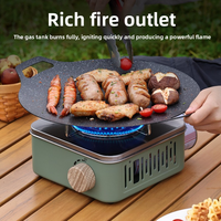 Réchaud à gaz portable d'extérieur à cassette avec combustible butane, en acier inoxydable, grande puissance pour camping, pique-nique et utilisation avec hot pot - Vente en gros