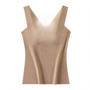 Top de Tirantes Elegante para Mujer, Modelo 2025, de Nailon Suave y Elástico, con Control de Cintura, Diseño Curvo, Cómodo, Básico, Sólido, con Copa con Aro - Product Image 5