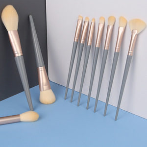 Juego de 10 brochas de <span class=keywords><strong>maquillaje</strong></span>, <span class=keywords><strong>brocha</strong></span> de base fluida suave, <span class=keywords><strong>brocha</strong></span> profesional para colorete de ojos en polvo - Product Image 4