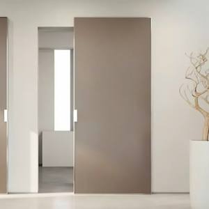 Puerta Corredera Oculta Moderna BASEN con Protección Contra Incendios, Puerta Interior de Madera Sólida Personalizable para Dormitorio - Product Image 3