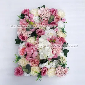 LFB1013定制活动花卉背景墙人造玫瑰牡丹派对花面板批发