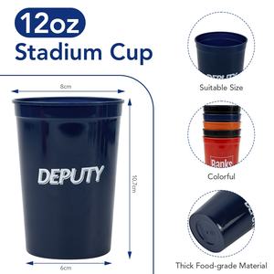 Reklam için yüksek kalite özel Logo hızlı sevkiyat plastik stadyum bardak - Product Image 2