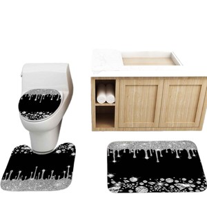 Cortina de Ducha de Poliéster con Estampado Variado para Mujer, Cortina de Baño con Estampado Digital Personalizado, Impermeable, Venta al por Mayor, Moderna - Product Image 5