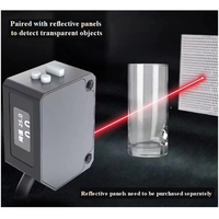 Capteur de distance laser IR industriel haute précision à courte portée 200 mm, technologie photoréflexive, capteurs optiques à faible coût