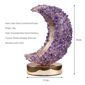 Wowei Hot-Selling Cristal <span class=keywords><strong>Pierre</strong></span> <span class=keywords><strong>Lune</strong></span> <span class=keywords><strong>Rechargeable</strong></span> À Côté Lampe Veilleuse pour Chambre Décor À <span class=keywords><strong>La</strong></span> Maison - Product Image 4