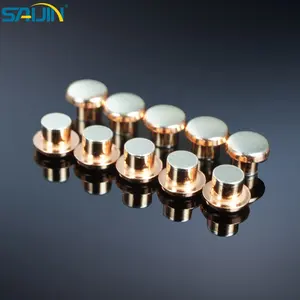 Contacto bimetálico de plata duradero personalizado AgCdO AgNi para conector de interruptor de pared contactos eléctricos y materiales de contacto - Product Image 4