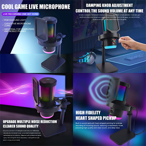 Tarjeta de sonido integrada profesional Computadora Ancla móvil Grabación de TIKTOK en vivo Micrófono de condensador dedicado para cantar y jugar - Product Image 4