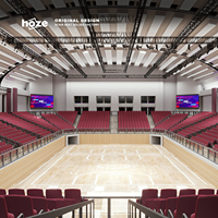 Chaise d'auditorium pliante et rétractable HOZE HS-TY02 en fer, siège télescopique, mobilier de théâtre ergonomique et écologique