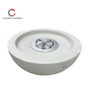 Brasero extérieur en béton gris sable DIA.42'' - Product Image 2