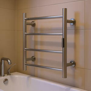 Vevor Toallero Calefactable de Pared con 4 Barras, Acero Inoxidable, 50-60cm, Diseño Moderno para Baño - Product Image 2