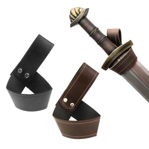 Hommes adultes Renaissance Cosplay noir PU cuir épée grenouille étui pour épées jouets - Product Image 2