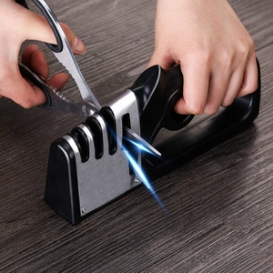 Hot chuyên nghiệp mài giũa thép 3 giai đoạn gốm nhà bếp kéo Chopper dao mài - Product Image 5