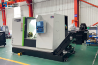 Torno de cama inclinada CNC automático de husillo único iHT625, máquina de torneado de tipo Horizontal, corte Industrial