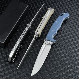 Cuchillo Táctico Plegable HL Personalizado con Mango G10 de Acero Inoxidable, Multifuncional para Uso DIY, ODM y OEM - Product Image 5