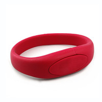 Gelang gelang usb flash drive harga rendah bahan karet 8gb dengan cetak LOGO
