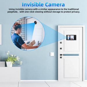 Penampil Pintu Digital 3.5 Inci Sudut Pandang 120 Derajat Kamera Lubang Pintu Pemantau Mudah Dipasang Kamera Penampil Lubang Pintu - Product Image 4