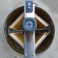 Extracteur de miel automatique à 4 cadres en acier inoxydable, centrifugeuse à miel électrique