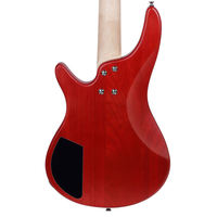 Guitare basse électrique avec corps en olivier, dos et côtés en olivier, manche en érable, touche en palissandre pour les débutants, 4 cordes, 24 frettes