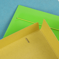 Carpeta de papel A4/FC Carpeta elástica de cartón surtido de colores Carpeta simple de 400GSM de espesor