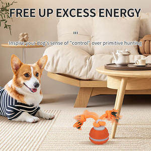 ของเล่นสุนัขอัจฉริยะสุดหรูลูกบอลกลิ้งอัตโนมัติพร้อมการหมุนวน360ชาร์จ USB ได้เปิดใช้งานการเคลื่อนไหวด้วยเสียง - Product Image 2