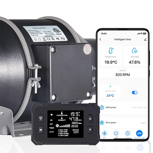 ระบบควบคุมอุณหภูมิอัจฉริยะ พัดลม EC แบบอินไลน์ขนาด 4/<span class=keywords><strong>6</strong></span>/8 นิ้ว พร้อมเซ็นเซอร์วัดความชื้นและอุณหภูมิ  ตัวกรองคาร์บอนพลาสติก ท่อระบายอากาศ ชุดอุปกรณ์ปลูกพืชครบชุดสำหรับเต็นท์ปลูก - Product Image 2