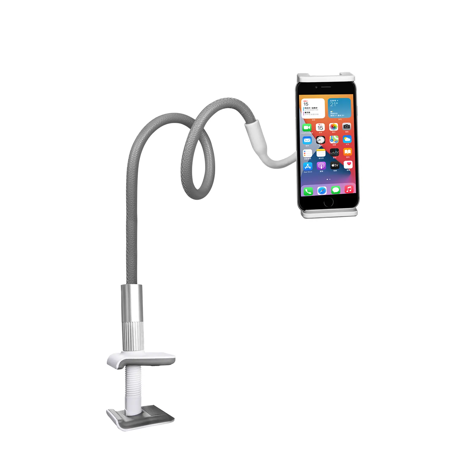 Suporte universal para celulares, suporte ajustável para celulares com gola de cisne, flexível 360 ajustável para ipad