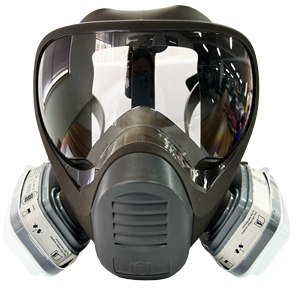 Máscara Respiratoria Facial Completa de Silicona Reutilizable de 3 Capas, con Visión Amplia, para Gases y Vapores Inorgánicos, con Certificación CE - Product Image 1