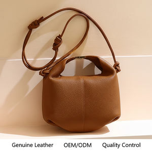 OEM ODM Cuir Vache Grainé Sac Femme Minimaliste Épaule Travail Quotidien Loisir Grossiste Usine Direct Logo Personnalisation - Product Image 1